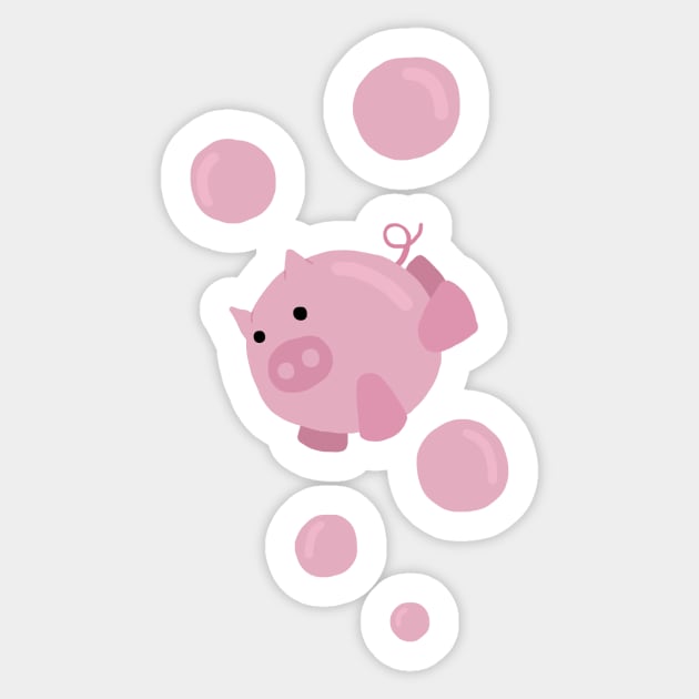 Pig Bubbles Sticker by NME